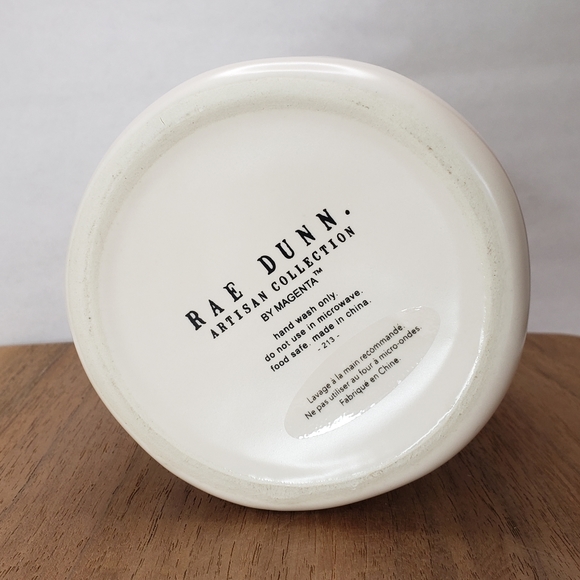 New!   RAE DUNN "LOVE" canister jar in gold print - Picture 4 of 7